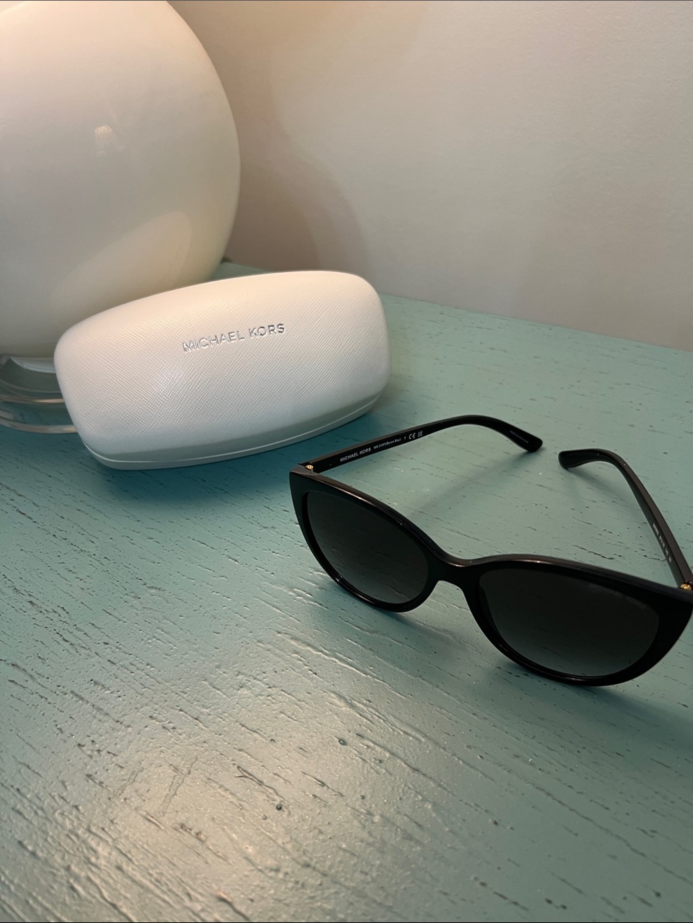Michael Kors Byron Bay Black Cat-Eye Sunglasses with Gradient Lenses